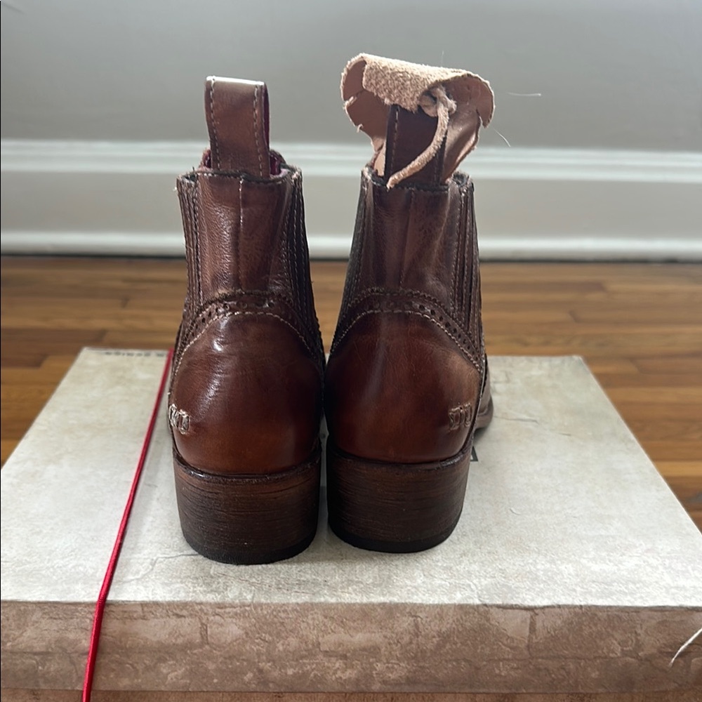 BED|STU Brown Leather Bleecker Chelsea Boots - Picture 4 of 6